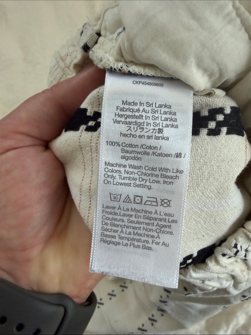 Madewell 100% cotton pull on cropped Pants - Picture 7 of 8